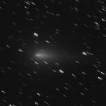 Detail rozpadající se komety C/2019 Y4. 14.4., Expozice 30x30 sekund přes půlmetr.