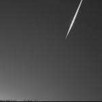 Bolid 18. května 2020 večer na severovýchodní obloze, zachycený meteo kamerou na hvězdárně v Rokycanech.